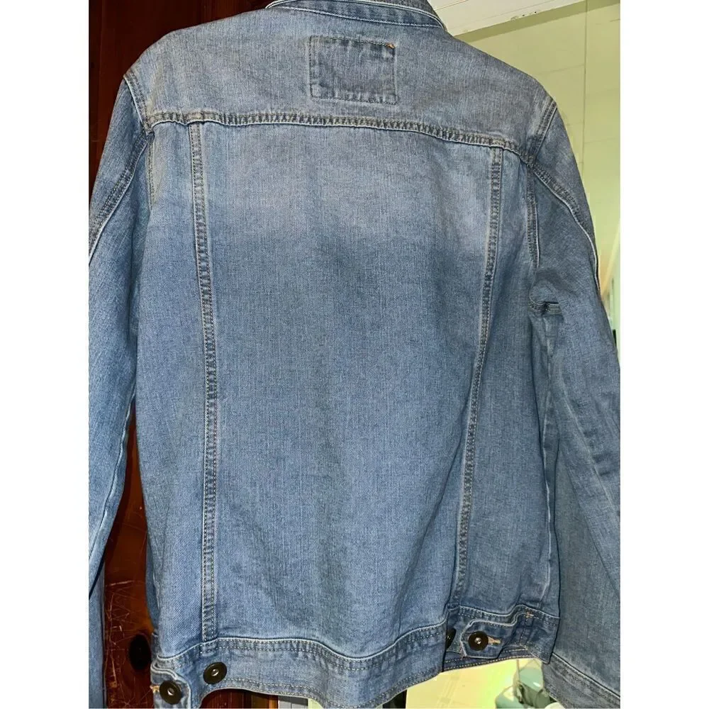 BLACK FRIDAY $20 21 Men Los Angeles Denim Blue Jean Jacket Men’s Medium